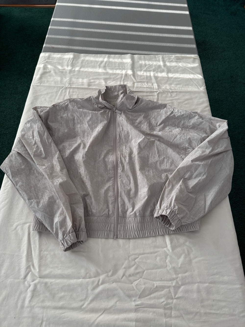 nuuds Light Gray Zip Windbreaker